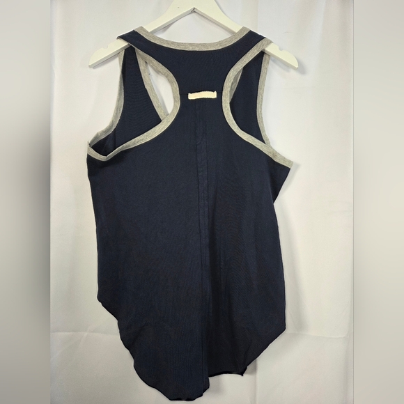 NWT Free People We The Free Racerback Blue Cotton Tank Top Women's S  $48 - Picture 3 of 7